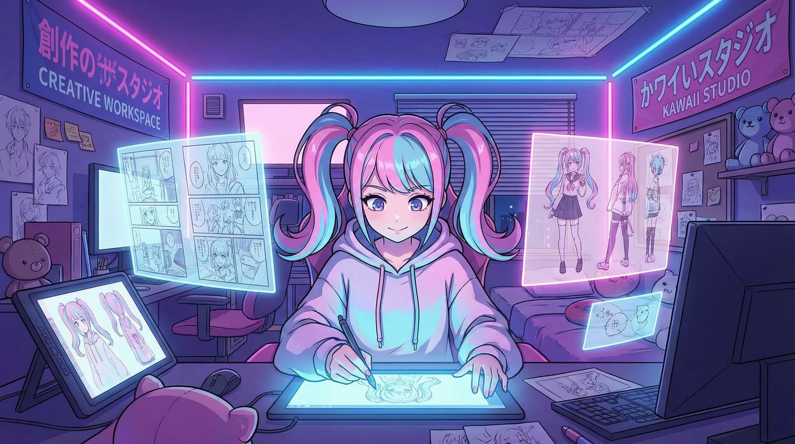 抖音风传媒二次元创作